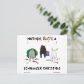 Nothin' Hintern Ein Schnauzer Weihnachten (Stehend Vorderseite)
