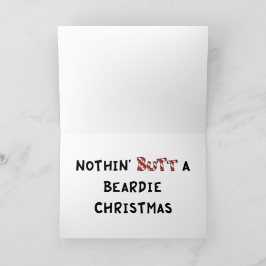 Nothin' Hintern Feiertagskarte (Innenseite)