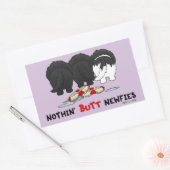 Nothin' Hintern Newfy Rechteckiger Aufkleber (Umschlag)