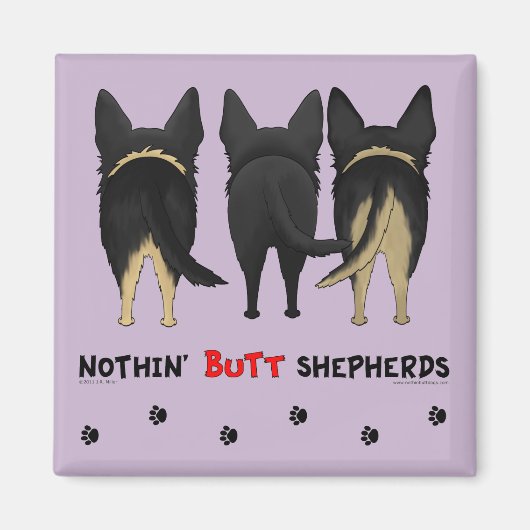 Nothin' Hintern Shepherds Magnet (Vorne)