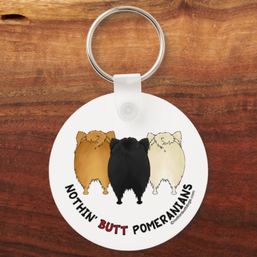 Nothin' Hintern Spitzes Schlüsselanhänger (Vorderseite)