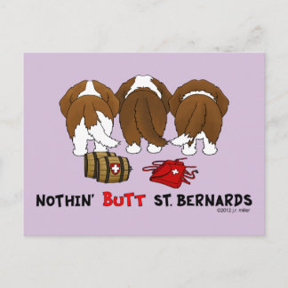 Nothin' Hintern St. Bernards Postkarte