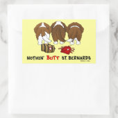 Nothin' Hintern St. Bernards Rechteckiger Aufkleber (Tasche)