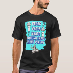 Nothing Beats Fish Rock Paper Scissors Game Zebra T-Shirt