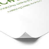 Nothing Beats Matcha - Japanisches Zitat Poster (Ecke)