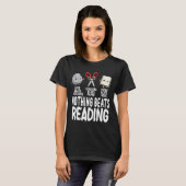 Nothing Beats Reading Rock Paper Scissors Funny Bo T-Shirt (Vorne ganz)