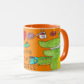 "Nothing but Coffee" Dragon & Dinosaur Kaffee Tass Tasse (VorderseiteRechts)