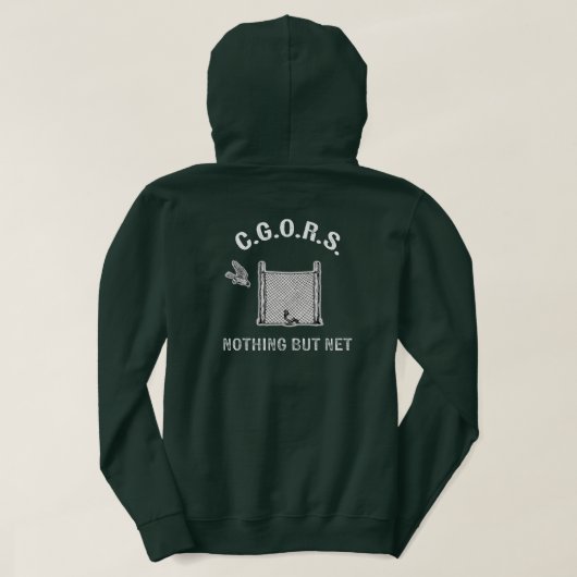 Nothing But Net Kapuzenpullover Hoodie (Design Rückseite)