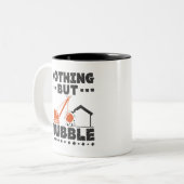 Nothing But Rubble Demolition Demo Contractor Zweifarbige Tasse (Vorderseite Links)