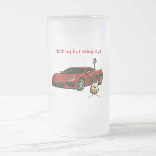 Nothing but Stingrays Mattglas Bierglas (Mittel)