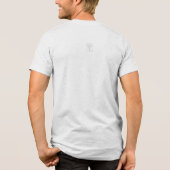 nothing-but-trouble! in schwarz Tri-Blend shirt (Rückseite)