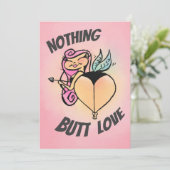 Nothing Butt Love Feiertagskarte (Stehend Vorderseite)