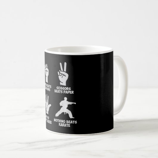 Nothing Can Beats Karate Custom Gift Kaffeetasse (VorderseiteRechts)