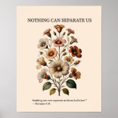 Nothing can separate us from God's love wall art Poster (Vorne)