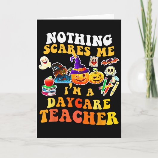 Nothing Es Me I'm A Daycare Teacher You Can't Hall Karte (Vorderseite)