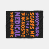 Nothing Es Me I'm A Diagnostic Medical Sonographer Fleecedecke (Vorderseite (Horizontal))