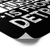 Nothing Es Me My Husband Is From Detroit Poster (Ecke)