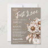 Nothing Fancy Just Love Budget Wedding Invitation (Vorderseite)