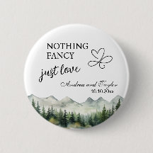 Nothing Fancy Just Love Elegant Wedding favor