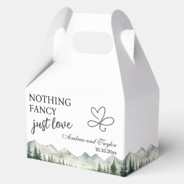 Nothing Fancy Just Love Elegant Wedding Geschenkschachtel