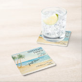 Nothing Fancy Just Love Elegant Wedding Rechteckiger Pappuntersetzer (Vor Ort)