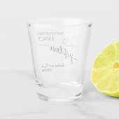 Nothing Fancy Just Love Elegant Wedding  Schnapsglas (Rückseite)