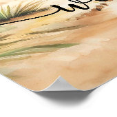 Nothing Fancy Just Love Elegant Wedding Welcome Poster (Ecke)