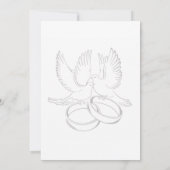Nothing Fancy Just Love Minimalist Casual Wedding  Einladung (Rückseite)