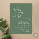 Nothing Fancy Just Love, Modern Wedding Dinner Einladung<br><div class="desc">Elegantly announce your happily ever after with our modern classy wedding elopement reception dinner celebration invitation card, with card title "Nothing Fancy, Just love". Tailored for couples continuing their love story, this invitation strikes a perfect balance of sophistication and charm, setting the scene for an unforgettable event. Featuring a modern...</div>