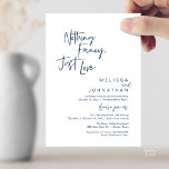 Nothing Fancy Just Love, Modern Wedding Reception Einladung<br><div class="desc">Elegantly announce your happily ever after with our modern classy wedding elopement reception dinner celebration invitation card, with card title "Nothing Fancy, Just love". Tailored for couples continuing their love story, this invitation strikes a perfect balance of sophistication and charm, setting the scene for an unforgettable event. Featuring a modern...</div>
