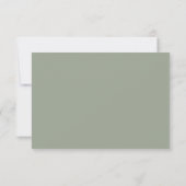 Nothing Fancy Just Love Sage Green QR-code RSVP (Rückseite)