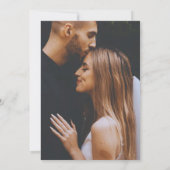 Nothing Fancy Just Love Wedding Reception Einladung (Rückseite)