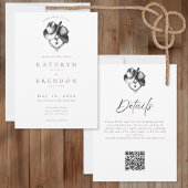 Nothing Fancy Just Love Western Hat Rustic Wedding Einladung