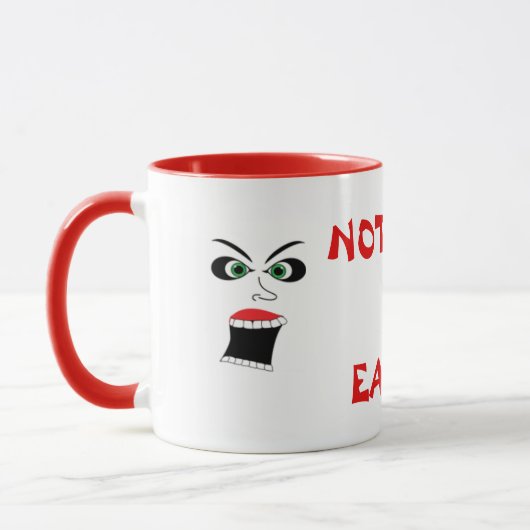 NOTHING IS EASY SCREAMING COFFEE MUG FOR OFFICE TASSE (Links)
