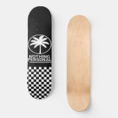 Nothing Personal Checker Dipped Skateboard (Vorderseite)