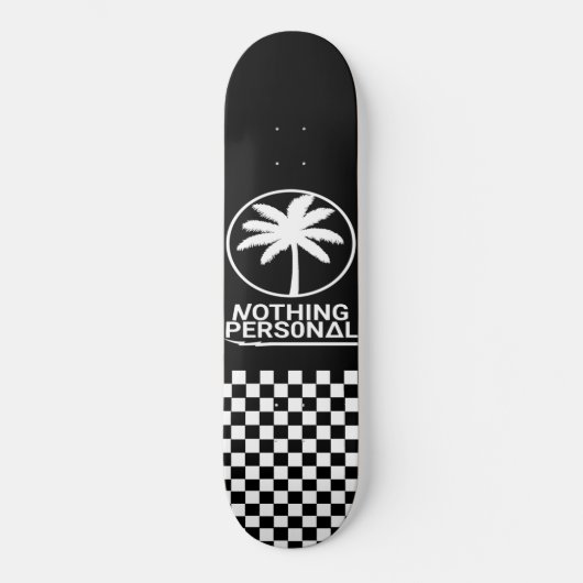 Nothing Personal Checker Dipped Skateboard (Vorderseite)
