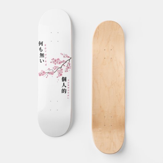 Nothing Personal - Cherry Blossom Skateboard (Vorderseite)