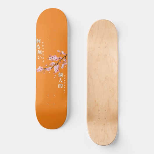 Nothing Personal - Cherry Blossom Skateboard (Vorderseite)
