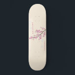 Nothing Personal - Cherry Blossom Skateboard<br><div class="desc">Dieses Design verfügt über einen Kirschblütenzweig mit den Worten "Nothing Personal" sowohl im englischen als auch im japanischen Text.</div>