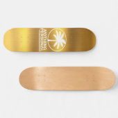 Nothing Personal Gold Deck Skateboard (Horizontal)