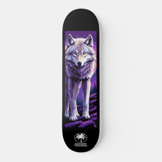 Nothing Personal Twilight Wolf Skateboard (Vorderseite)