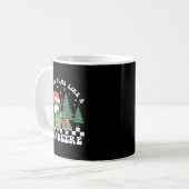 Nothing Runs Like A Reindeer Funny Christmas Famil Kaffeetasse (Vorderseite Links)