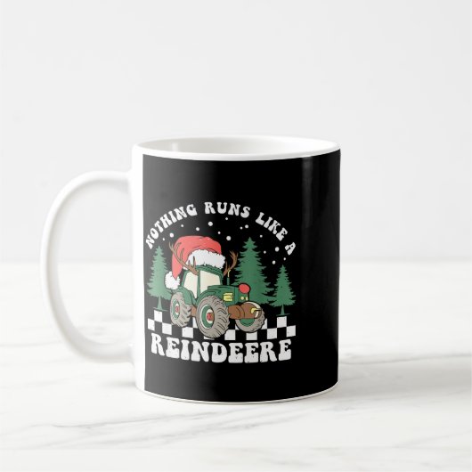 Nothing Runs Like A Reindeer Funny Christmas Famil Kaffeetasse (Links)