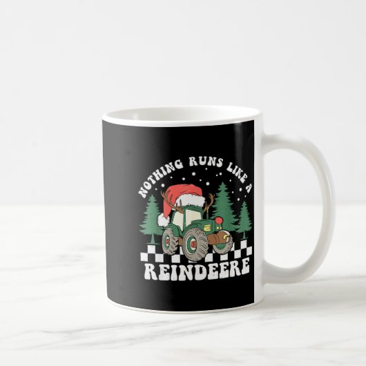 Nothing Runs Like A Reindeer Funny Christmas Famil Kaffeetasse (Rechts)