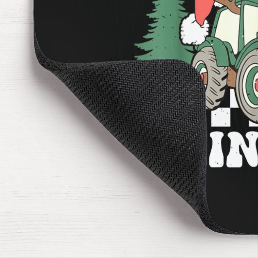 Nothing Runs Like A Reindeer Funny Christmas Famil Mousepad (Ecke)