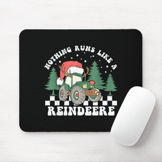 Nothing Runs Like A Reindeer Funny Christmas Famil Mousepad (Mit Mouse)
