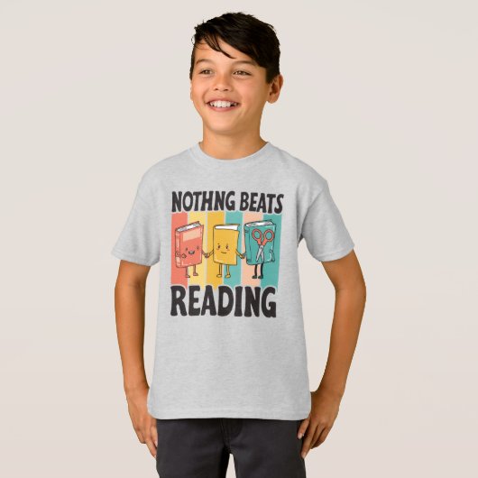 Nothing schlägt vor zu lesen | Funny Book Lover T-Shirt (Vorne ganz)