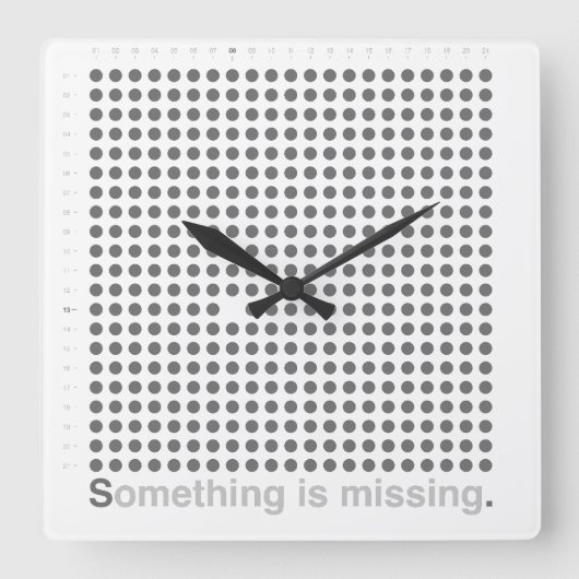 NOTICE QUADRATISCHE WANDUHR (Vorderseite)