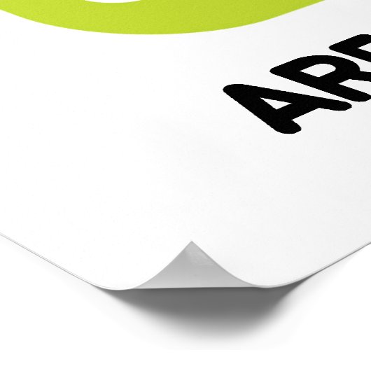 Notice That Half Of Plate Are Fruit & Vegetables Poster (Ecke)