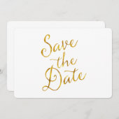 notieren Gold-Imitat Fohlen Verlobung Einladung (Vorne/Hinten)